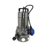 JRVEX 80/S Auto- SS316 Sewage Submersible Pump - 1.1HP- Single Phase
