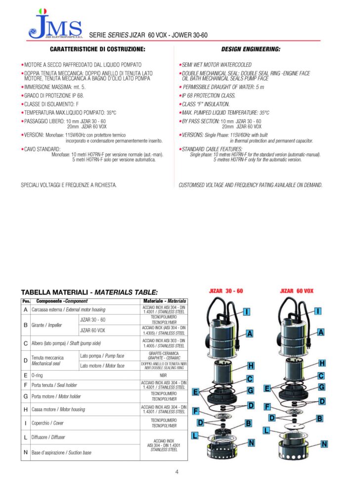 JOWER 30 Auto-Sump Submersible Pump- 0.4HP-Single Phase - Image 4