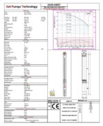 GPT 3″ Thin Submersible Well Pump - 493 Ft - 1080 GPH - 3 Wire - 2HP* - Image 3