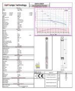 GPT 3″ Thin Submersible Well Pump - 153 Ft - 1740 GPH - 3 Wire - 0.75HP* - Image 3