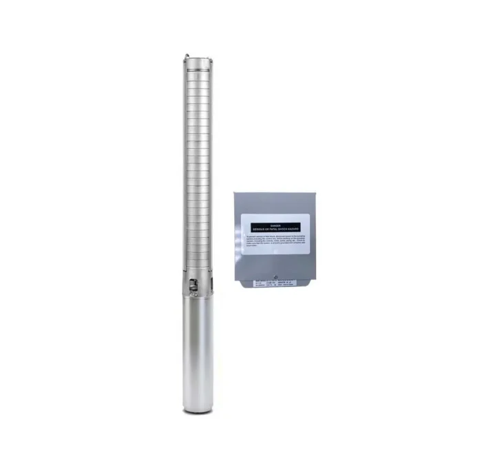 SP-with-Control-Panel-1-1 5HP Submersible 3-Wire Motor 92GPM Deep Well Potable Water Pump – 230V – 1P – SS304 Motor with Splice kit - Image 1