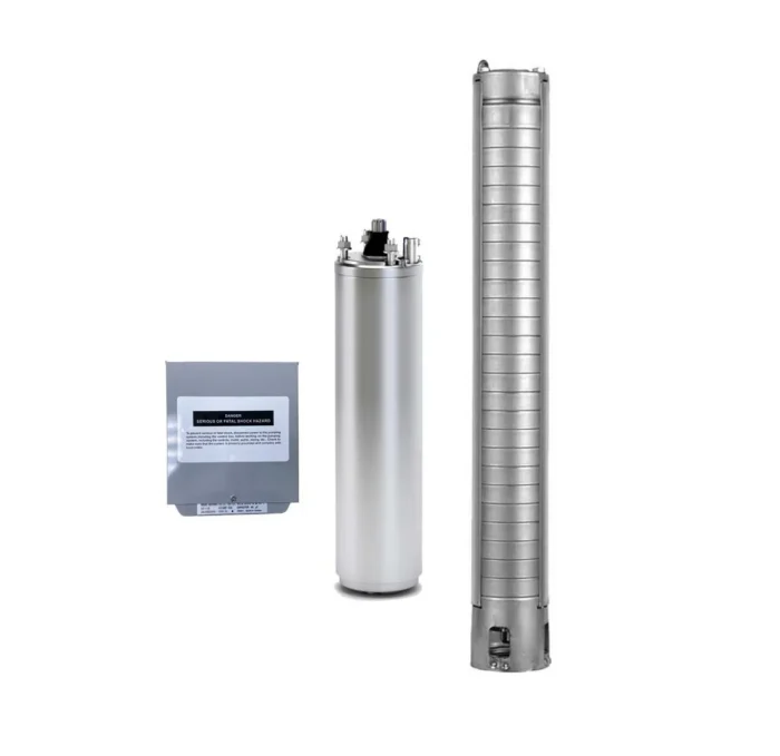 5HP Submersible 3-Wire Motor 92GPM Deep Well Potable Water Pump – 230V – 1P – SS304 Motor with Splice kit - Image 2