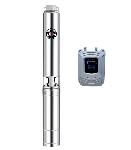 Brushless Stainless Steel Solar Submersible Pump With Controller – 150V, 15300W, 1848GPH, 1.25″