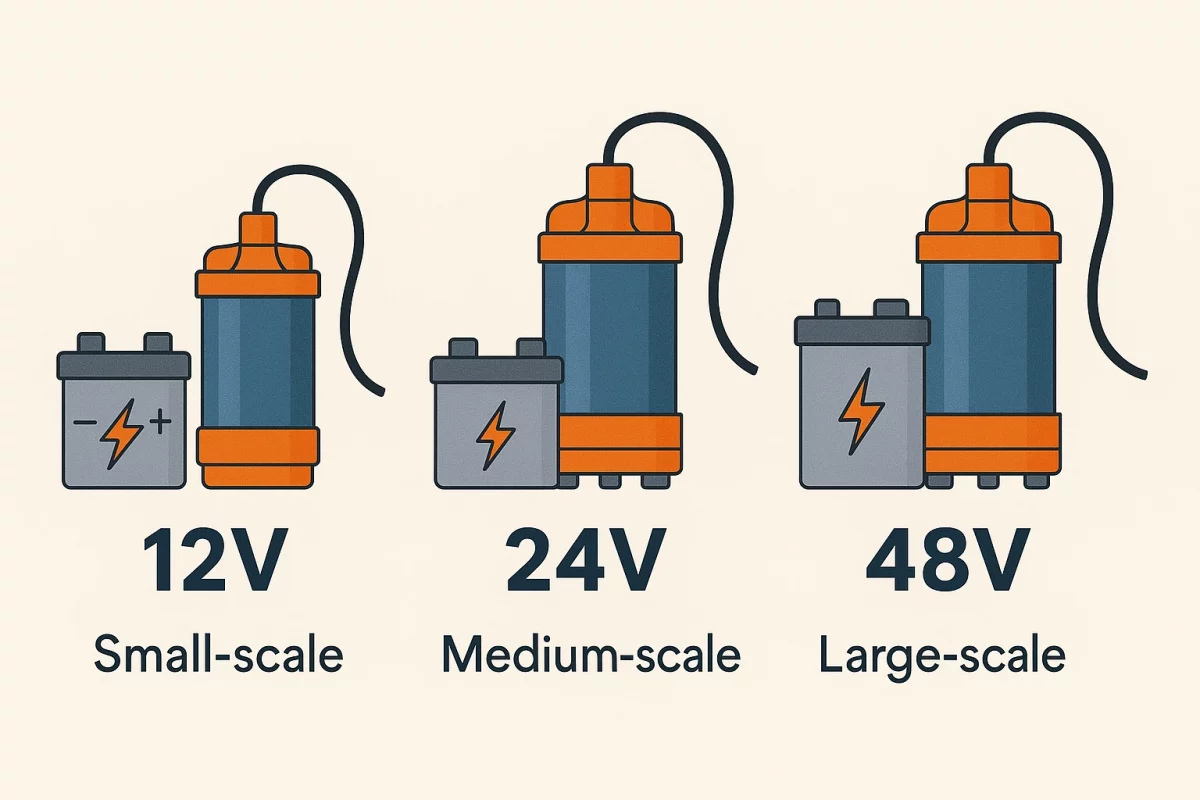 12V vs. 24V vs. 48V DC Pumps Choosing the Right Voltage