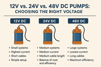 12V vs. 24V vs. 48V DC Pumps Choosing the Right Voltage