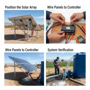 How to Connect a DC Water Pump to Solar Panels