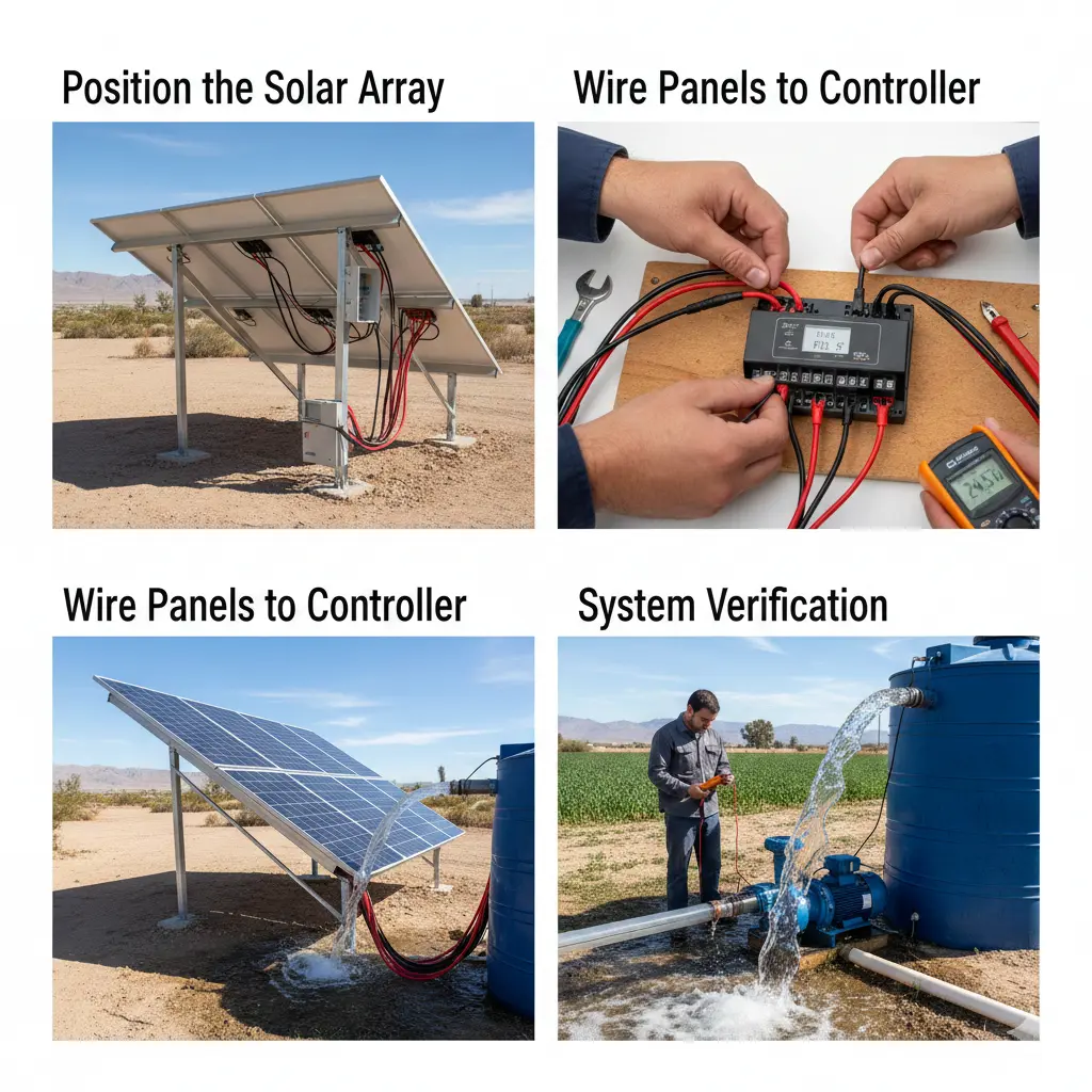 How to Connect a DC Water Pump to Solar Panels